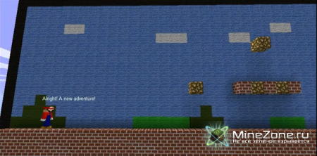 Mario in Minecraft